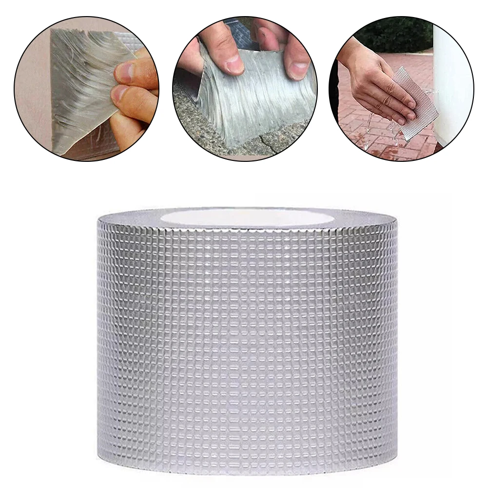Cinta de butilo fácil de usar, tira segura y selladora, resistente al vapor, más gruesa y más pesada, resistente a los rayos UV para sistemas HVAC
