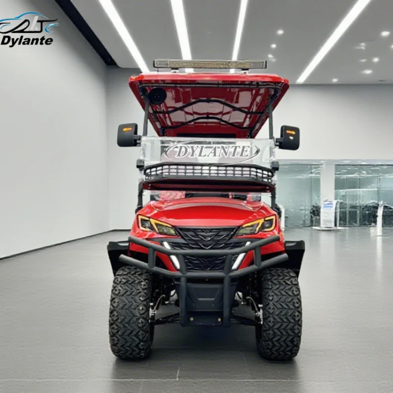 High Quality Large Capacity Lithium Battery 5KW 4+2 6 Seat Electric Golf Cart Low Speed Off-Road Electric Vehicle