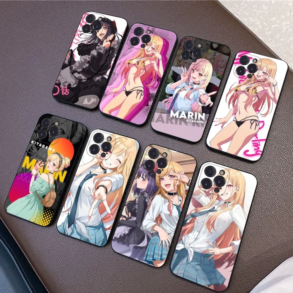 My Dress Up Darling Marin Kitagawa Phone Case For IPhone 15 8 7 6 6S Plus X SE 2020 XR XS 14 11 12 13 Mini Pro Max Mobile Case