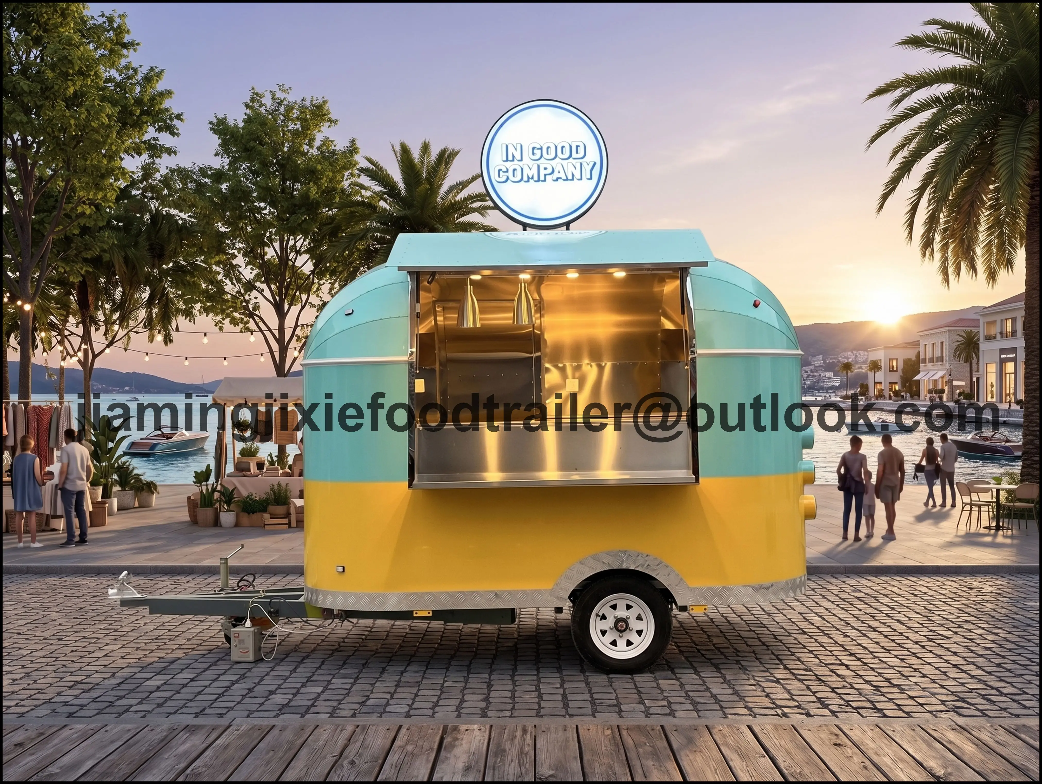 

Concession Small Mini Kitchen Commercial Trailers Fully Equipped Food Truck Mobile Food Trailer With Full Kitchen Sale