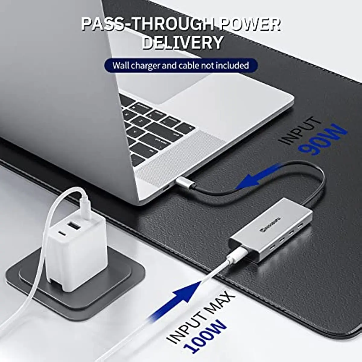 Minisopuru HUB USB C Hub 10Gbps Hub USB Type C to USB 3.2 PD 100W Adapter do Macbook Pro iMac PC Akcesoria Hub USB