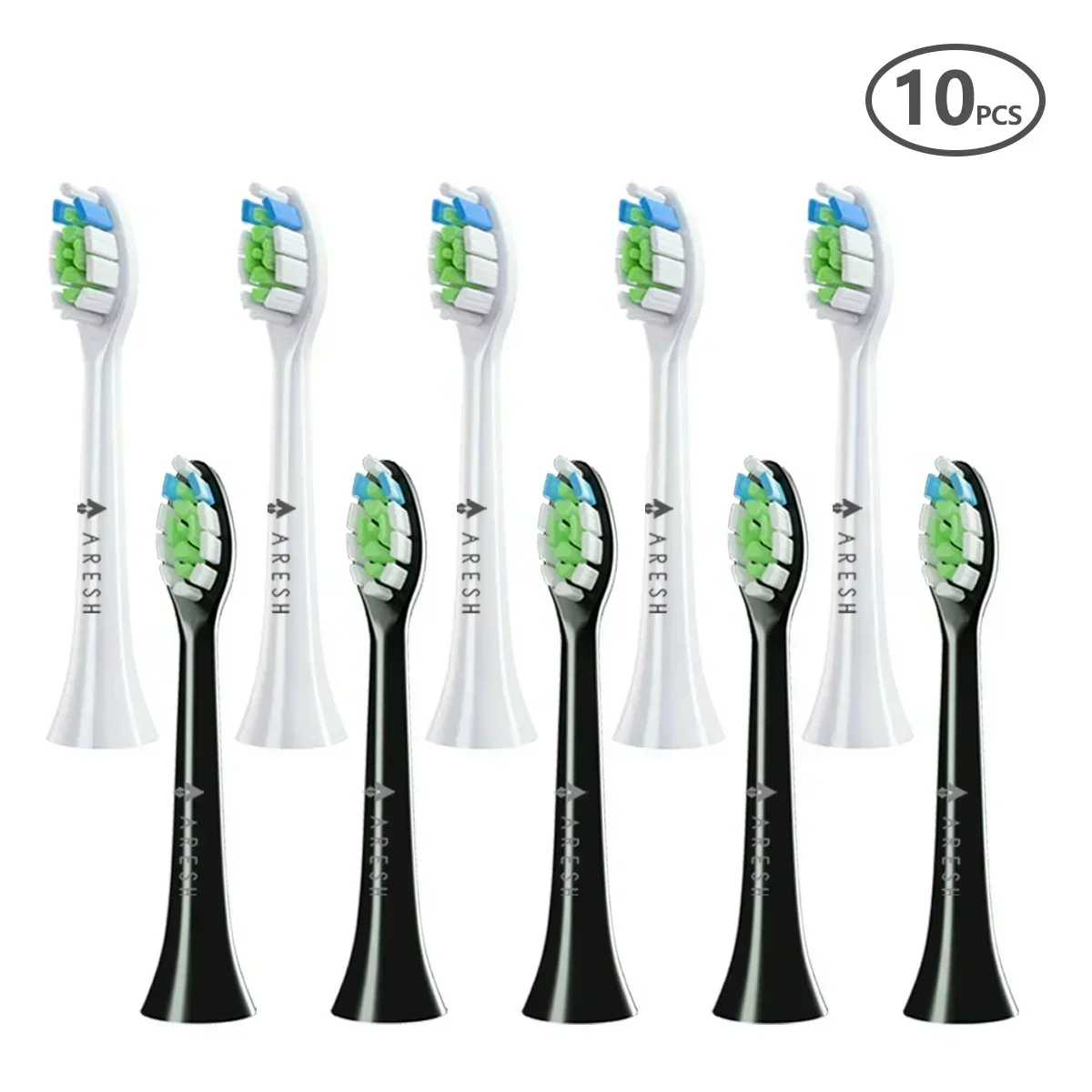 10PCS/Set Replaceable Brush Head For Philips Hx3,Hx6,Hx9 Series Toothbrush Clean Action Brush Heads Clean Sonicare Flexcare