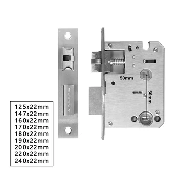 Cerradura electrónica PHIPULO de acero inoxidable, cuerpo 5050, mortaja especializada para cerradura de puerta inteligente con reconocimiento facial Tuya y huella dactilar
