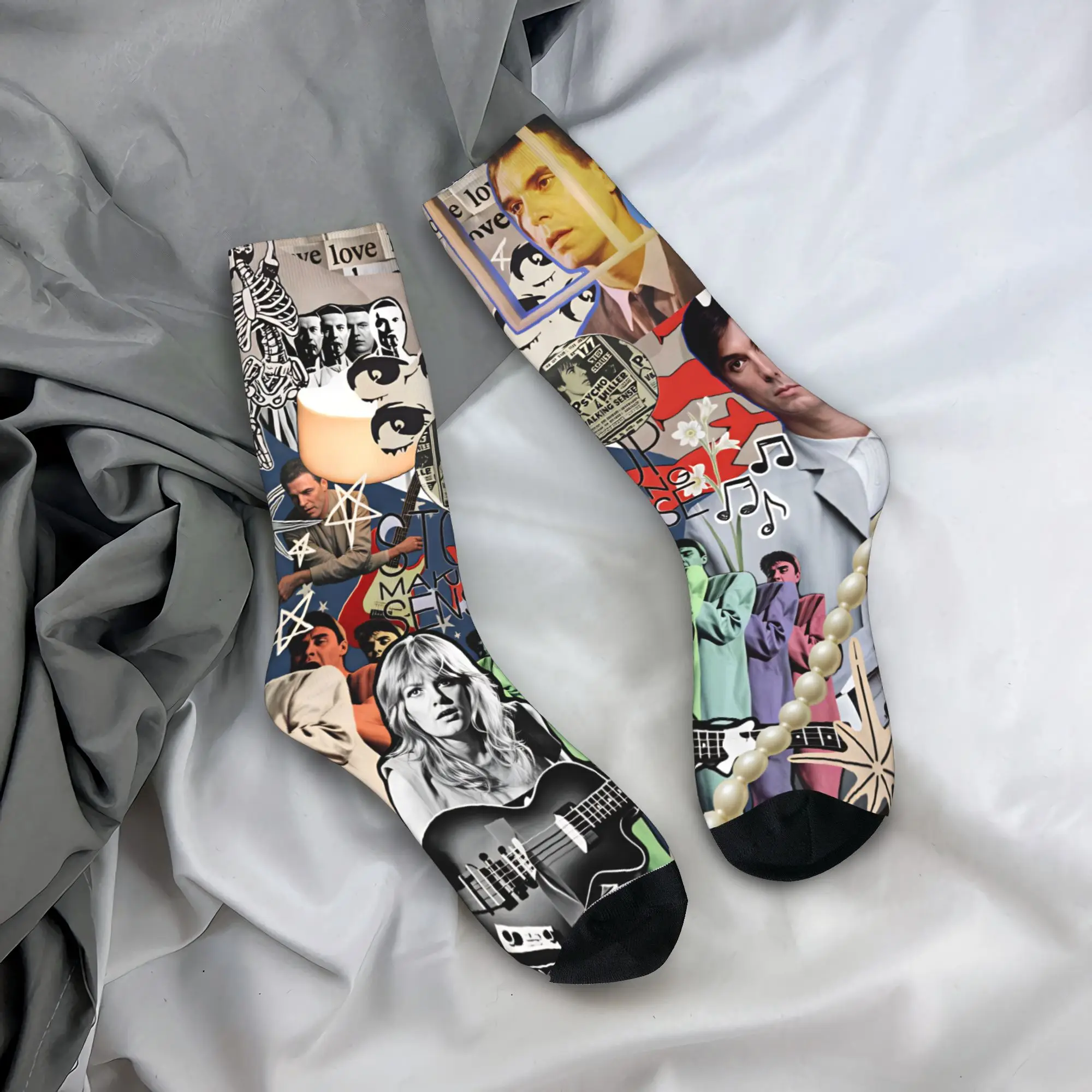 

Talking Heads Socks Casual Stockings Spring Anti Sweat Couple Socks Warm Soft Design Skateboard Socks