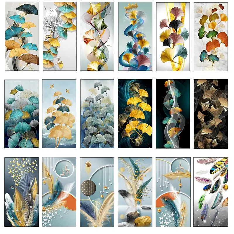 

GATYZTORY 60x120cm Modern Painting By Numbers For Adults Pictures By Numbers Leaf Number Painting Home Decor Diy Gift