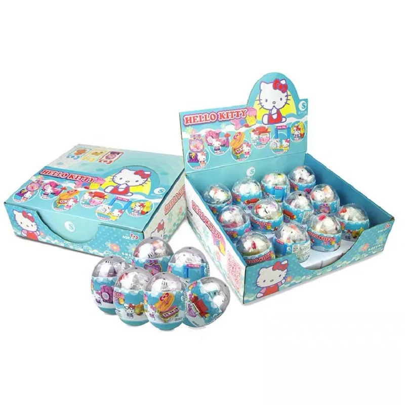 Chaosheng Anime Hello Kitty Sanrio regalo giocattolo per ragazze uovo attorcigliato Puzzle per bambini assemblaggio Building Block giocattolo per