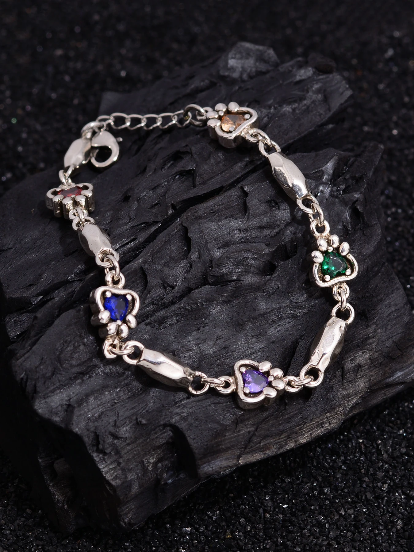 Pulseira de Zircônia Colorida - Vintage Fashion Instagram avaliação e preço