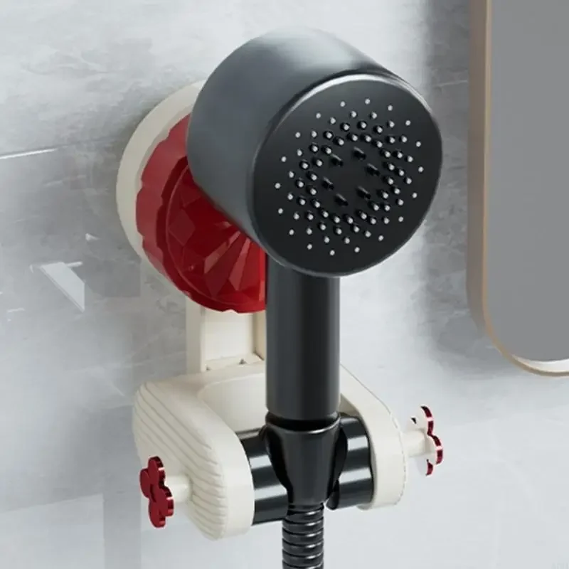 

Bathroom Shower Bracket Adjustable Angles Shower Base Suction Cup Shower Head Holder Base Handheld Showerhead Bracket Y5GB