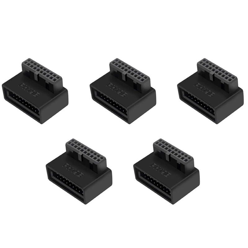 컴퓨터 마더보드용 USB 3.0 내부 헤더, 5X PH19B, USB3.0, 19, 20P 소켓, 90 도 어댑터 컨버터