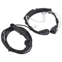 For Baofeng UV-9R Plus BF-9700 BF-A58 Telescopic Throat Vibration Mic Earpiece Headset for UV-XR UV9R GT-3WP Walkie Talkie