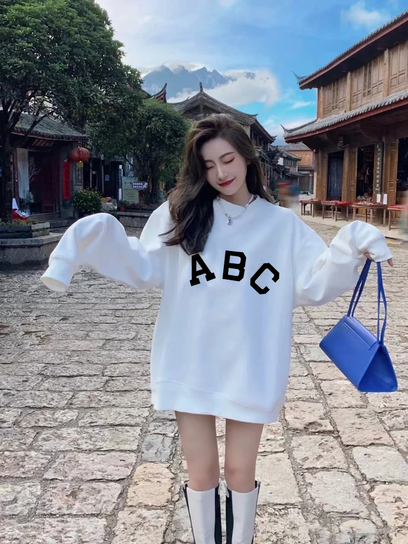 

Men Women 100% Cotton Hoodie High Street Brand Letter ABC Printed Hoodies Good Quality Hooded Sweatshirt Spring Autumn Pullover