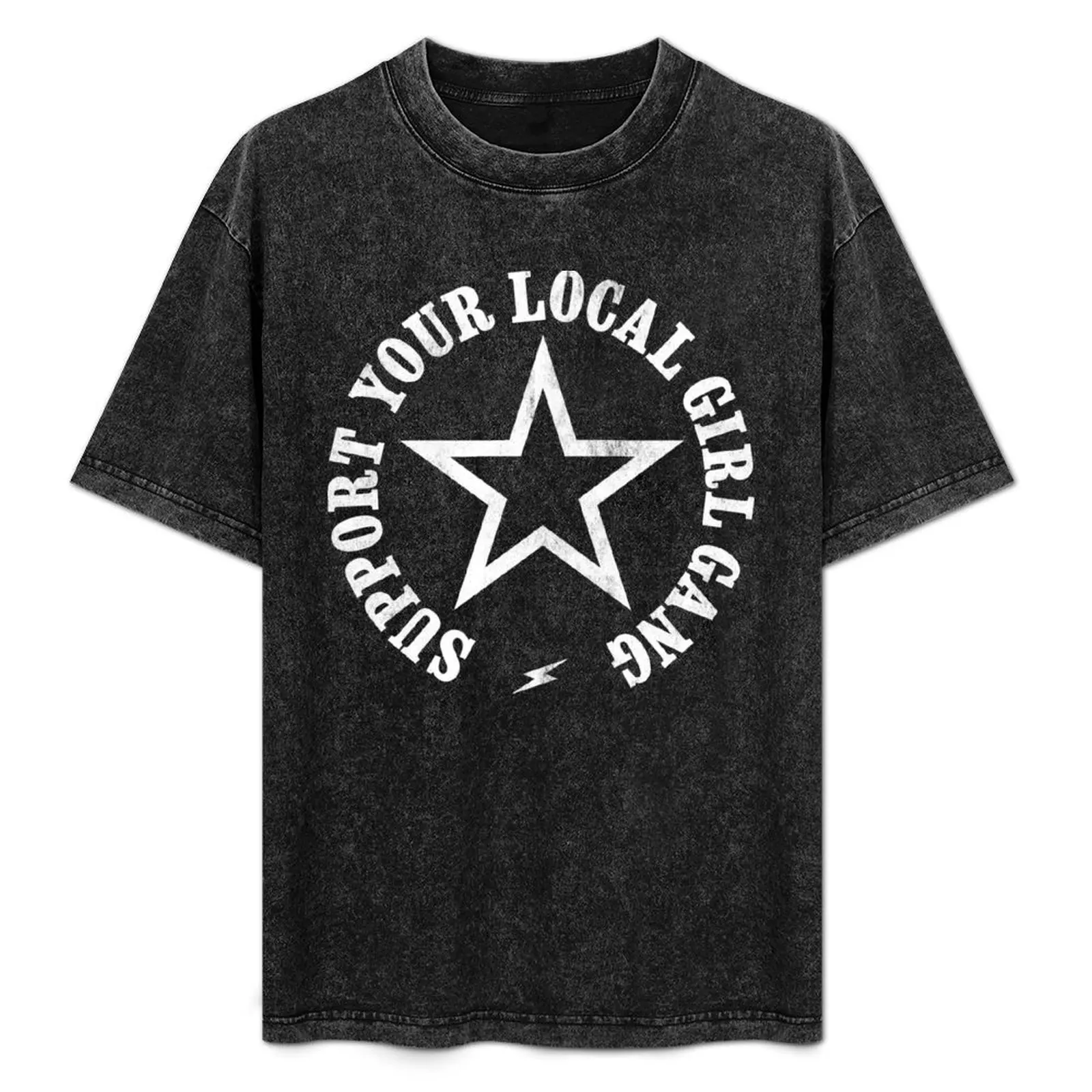 

SUPPORT YOUR LOCAL GIRL GANG USED LOOK, BY SUBGIRL T-Shirt street wear blanks new edition mens funny t shirts