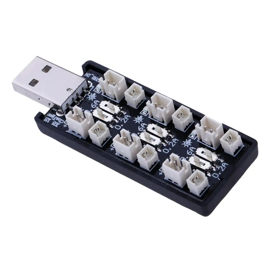 เครื่องชาร์จแบตเตอรี่ USB 1S 3.7V/4.2V 6CH Micro JST JST-PH 2.0 MCX mcpx