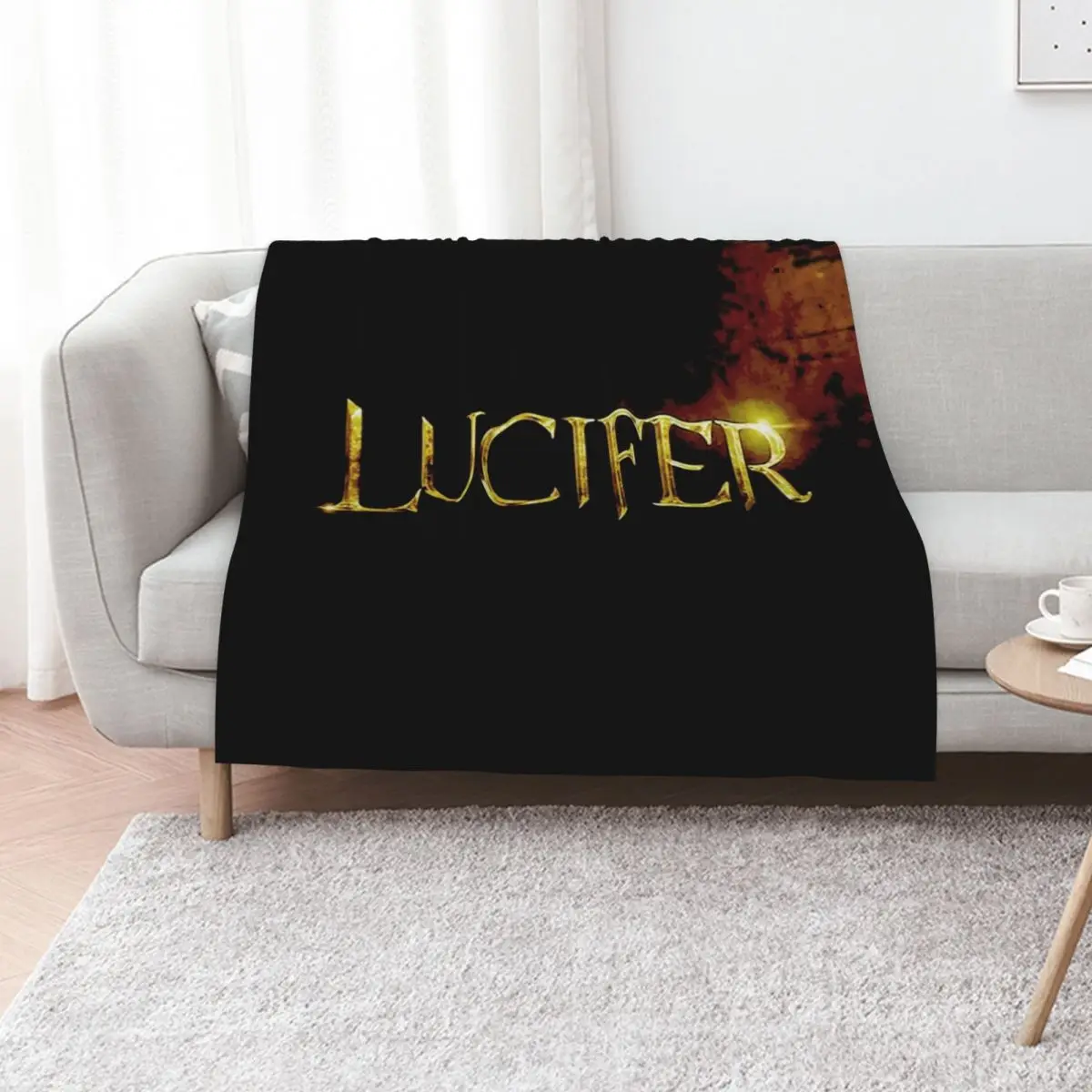 LUCIFER! Throw Blanket blankets and throws Sofas Flannels Loose Kid'S Hair Blankets