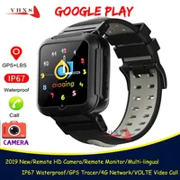 Android 9.0 Smart 4G GPS Kids Students Bluetooth Music Camera Wristwatch Call Monitor Tracker Location Google Play Phone Watch