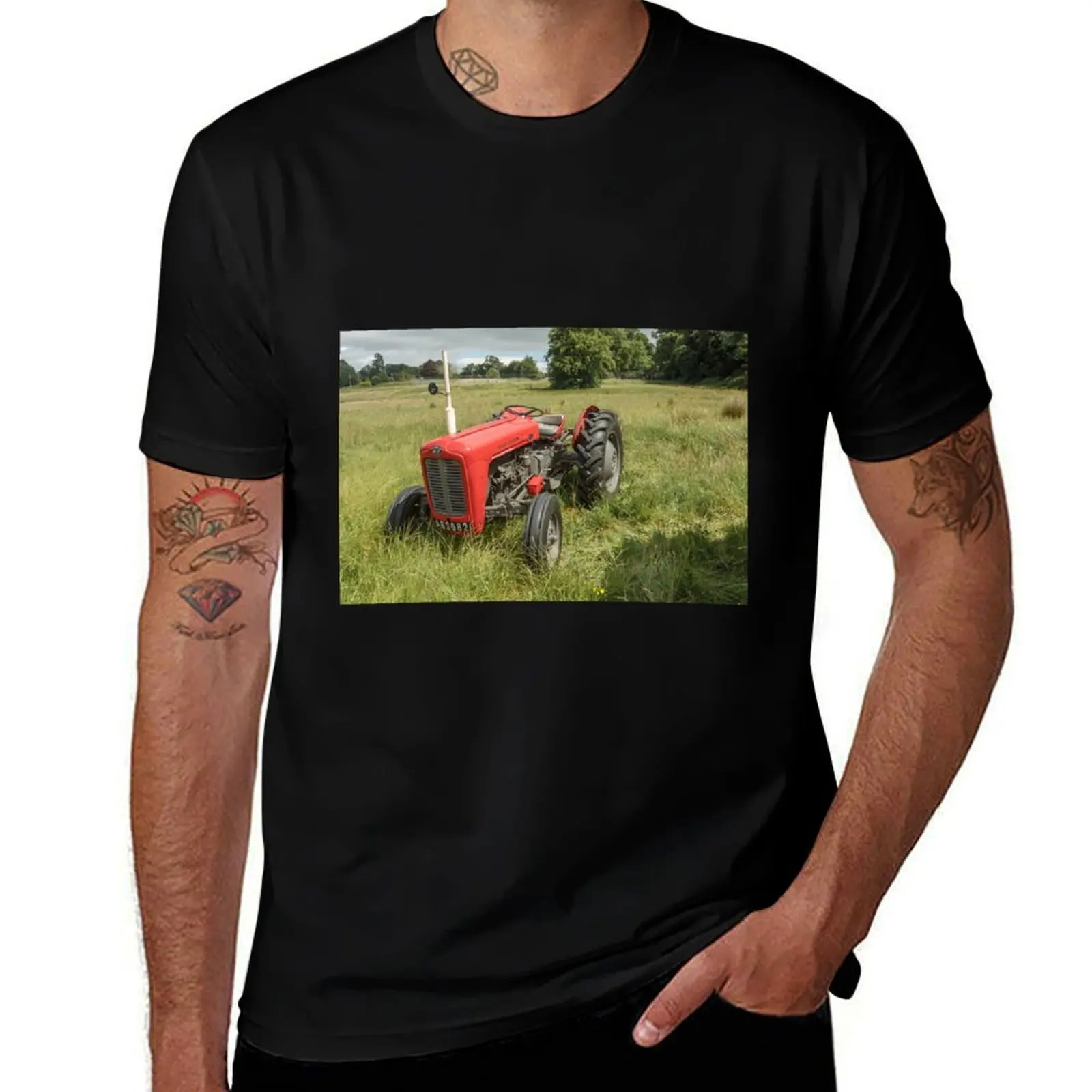 Massey Ferguson 35 tractor T-Shirt Fashion Letter Print T-Shirt