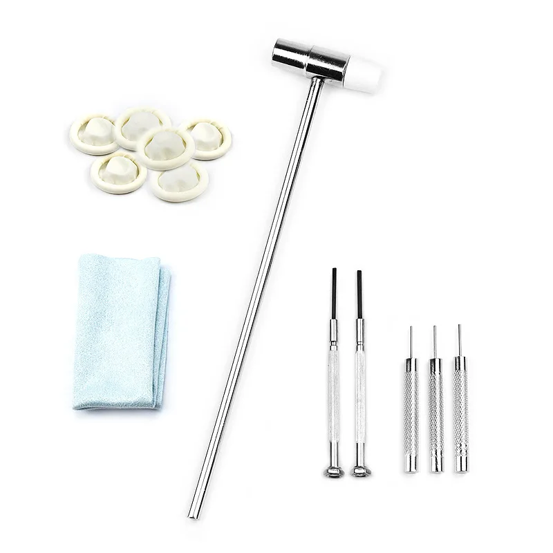 156 pieces of watch repair tool set, professional watch repair artifact including rice shaped seat/three claw open storage bag