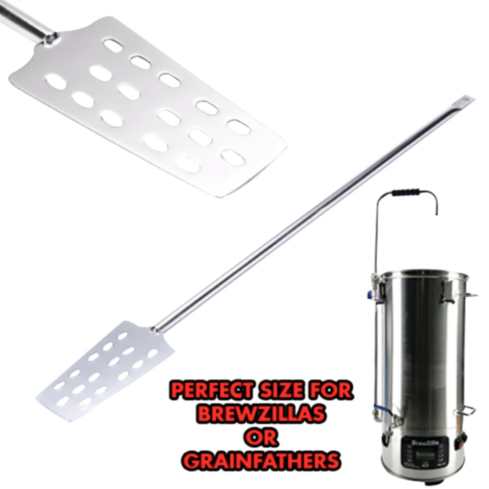 KegLand Stainless Steel Mash Paddle - 60cm Light Duty Beer Home Brewing Accessory