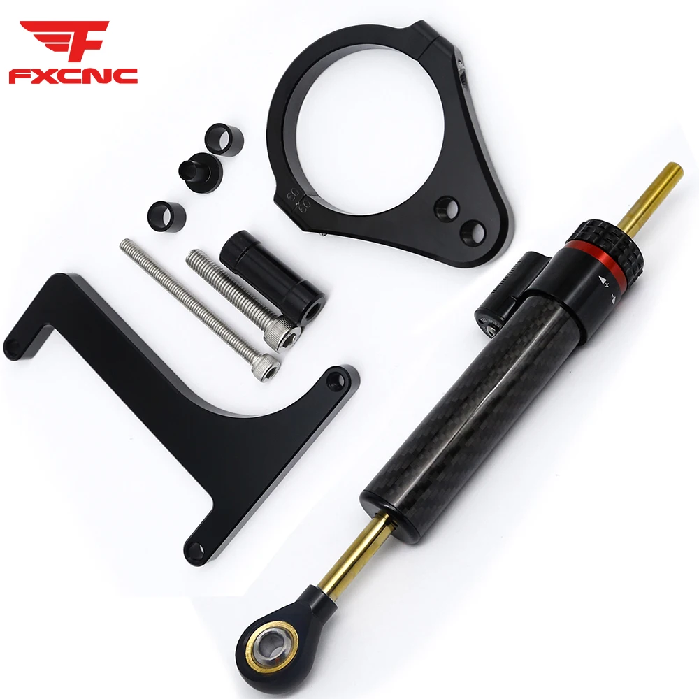 Carbon Steering Damper For inokim OX sub13 Electric Scooter CNC Aluminum Motorcycle Stabilizer Bracket  Mounting Support Kit