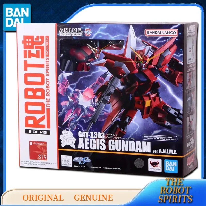 Bandai-Genuine Figuras de Ação Anime para Crianças, Modelo de Montagem Ornamentos, Brinquedos Originais, Genuine THE ROBOT SPIRD, GAT-X303 Presente