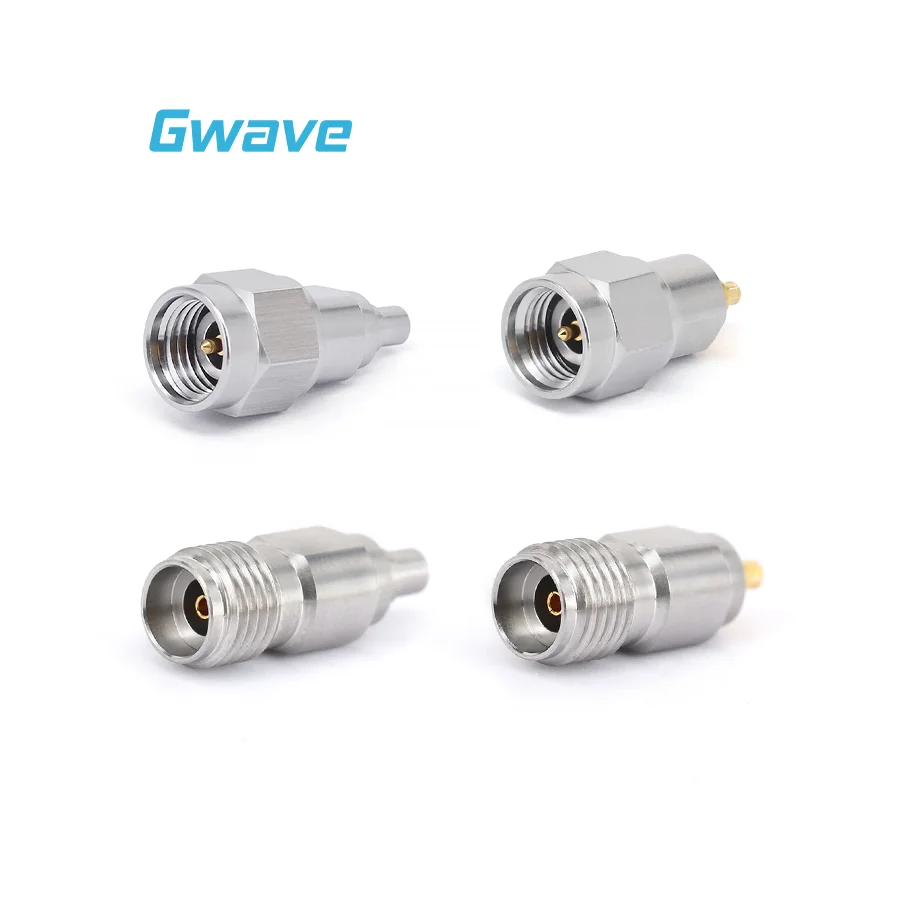 High Frequency r f Adapters Millimeter Wave 2.92 mm to G3PO Stainless Steel DC-40GHz