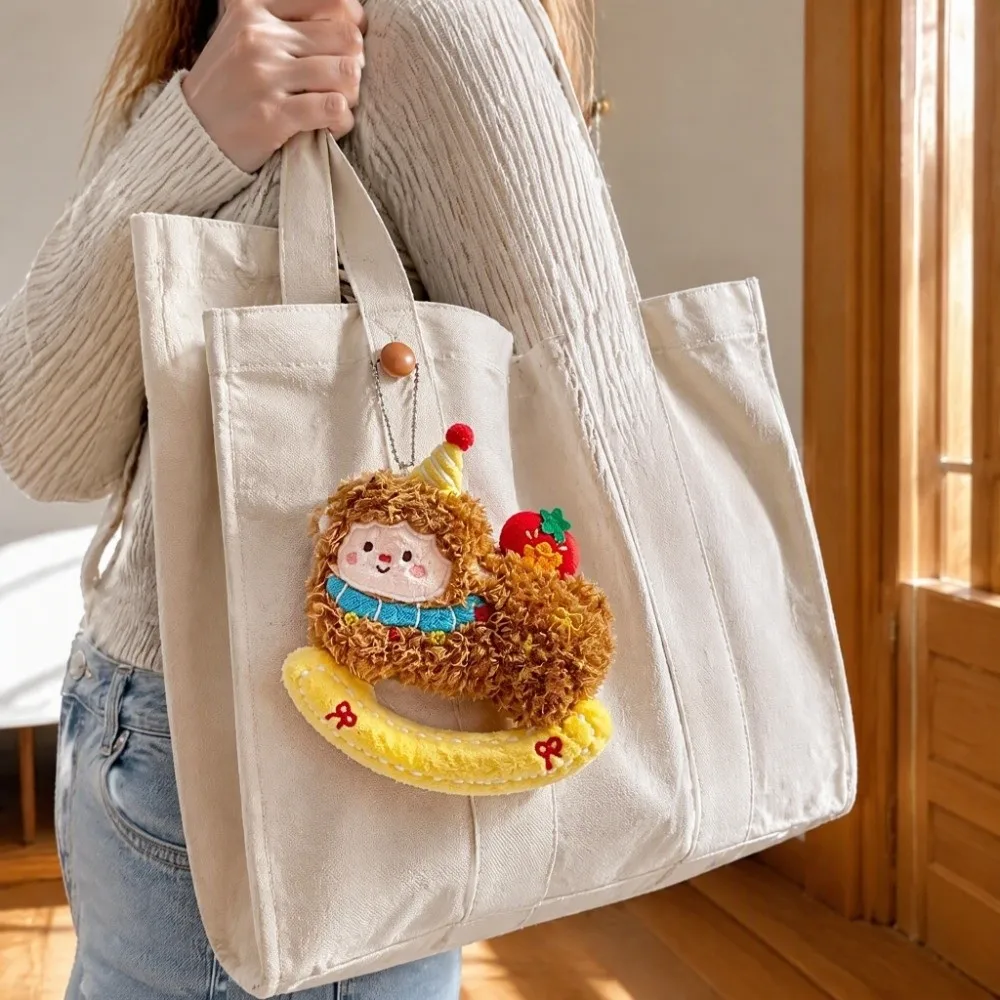 Bag Charm Fluffy Curly Haired Lamb Pendant Lightweight Cute Sheep Keychain Lovely Soft Sheep Pendant Car Key Accessory