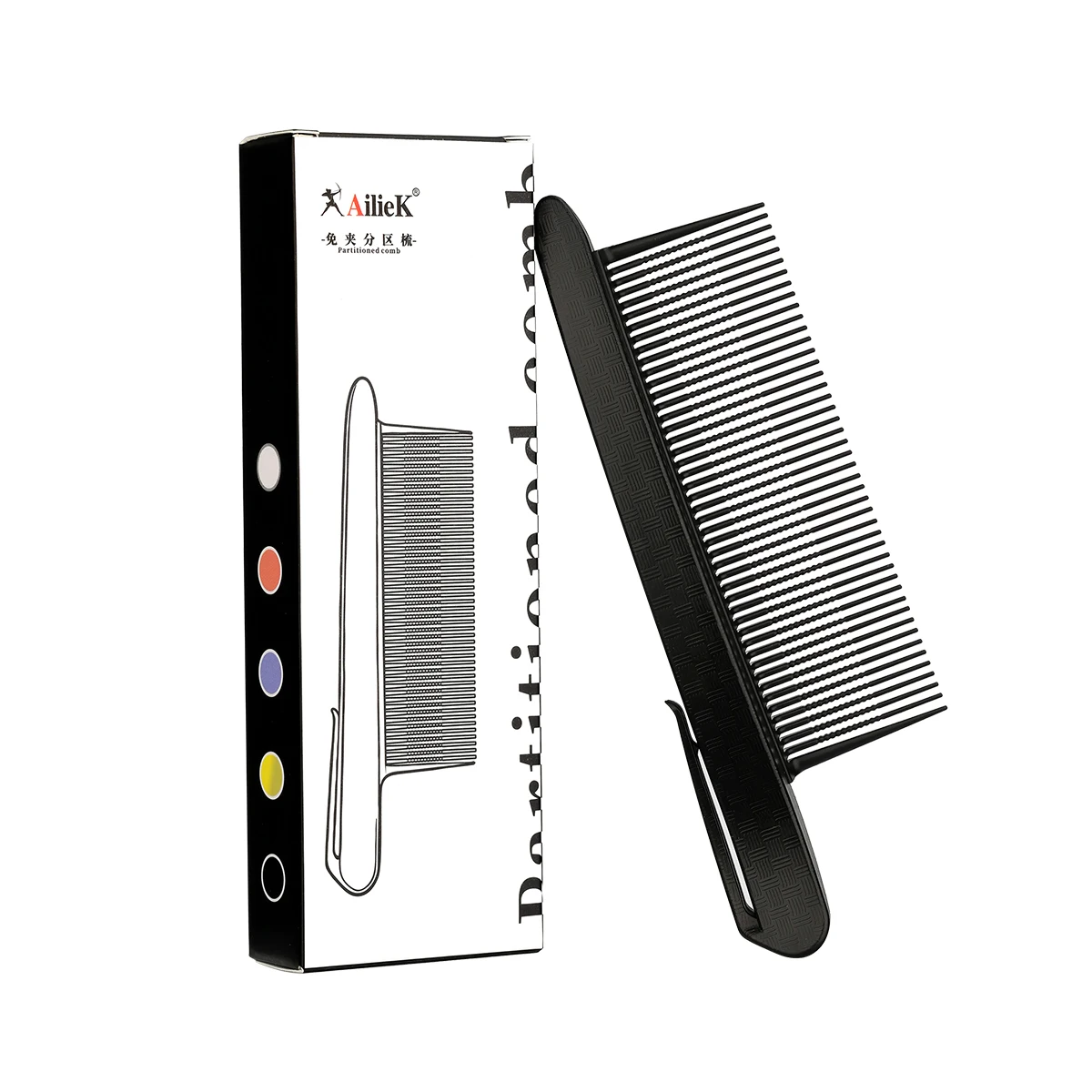 1pcs Hair Comb Styling Tool - Multi functional Hair Comb with Built in Hair Dyeing Positioning Clip, Hair Styling Tool