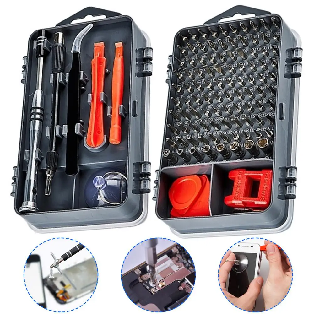 

112 In 1 Precision Screwdriver Set with Magnetic Driver Kit Professional Watch Tools Kit for Repair Cell Phone Watch