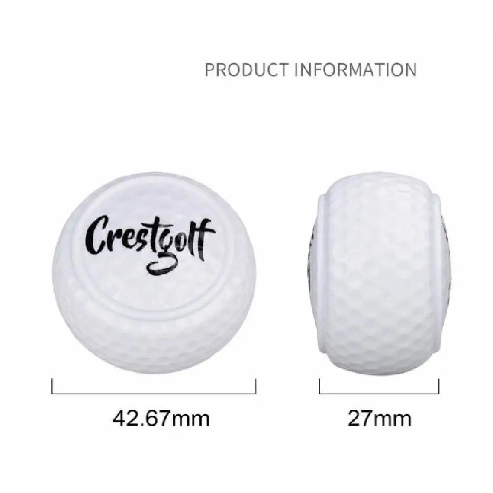 Flat Shaped Golf Ball Putting Lightweight Golf Training Ball Putting Practice Golf Flat Ball Double Layered Long Distance Ball