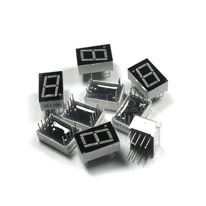 5 adet 7 segment 0.56 inç ortak Katot 1 Bit dijital Tüp 0.56 \