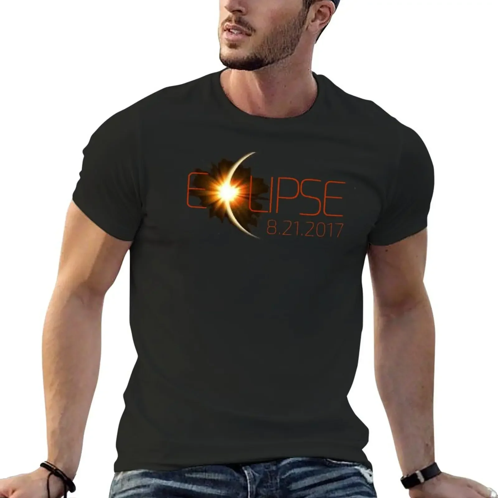 Solar Eclipse, Total Eclipse, Eclipse August 2017 T-Shirt custom shirt sports fans tee shirts for men