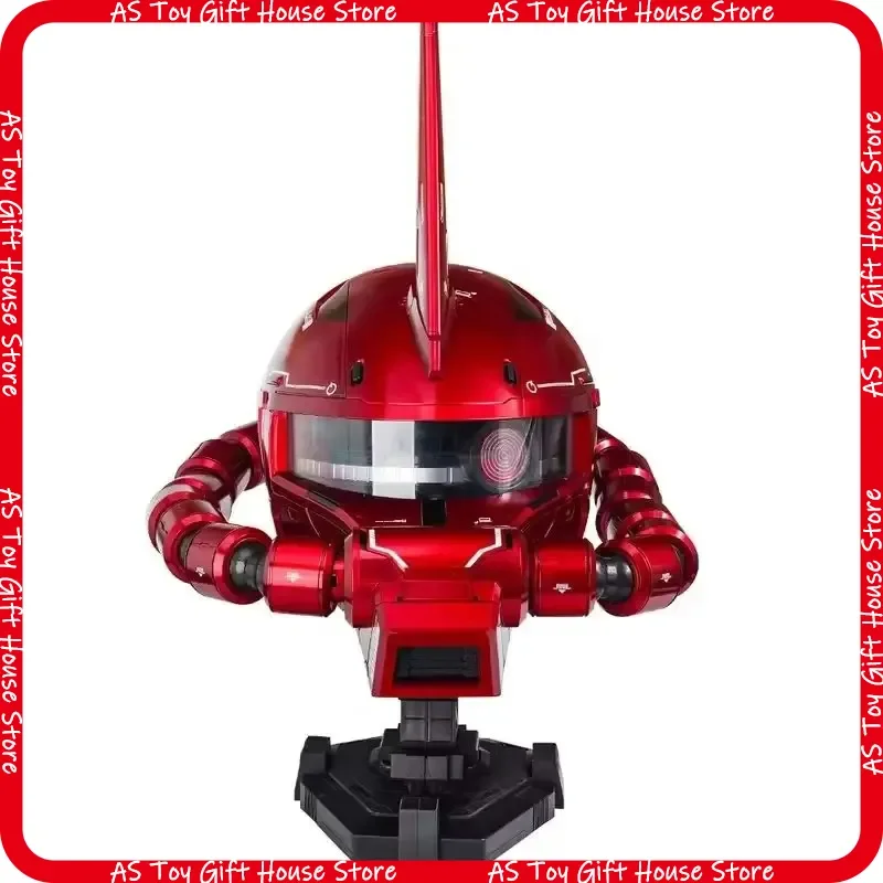 

Hot Wearable Helmet Cosplay Zaku Prop Replica Water Slide Decals Base Usb Charging Cable Anime Figure Collect Toy For Collectors