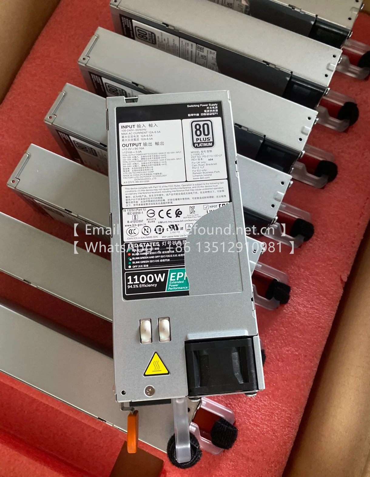 750W 1100W 2000W EPP PARA DELL R530 R630 R730 R730XD R930 T630 R640 R740 SERVER POWER