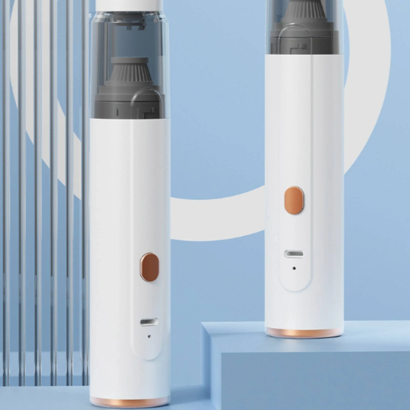 Mini Vacuum Cleaner Cordless Handheld Vacuum with Attachments Lightweight USB-C for Keyboard, Desk
