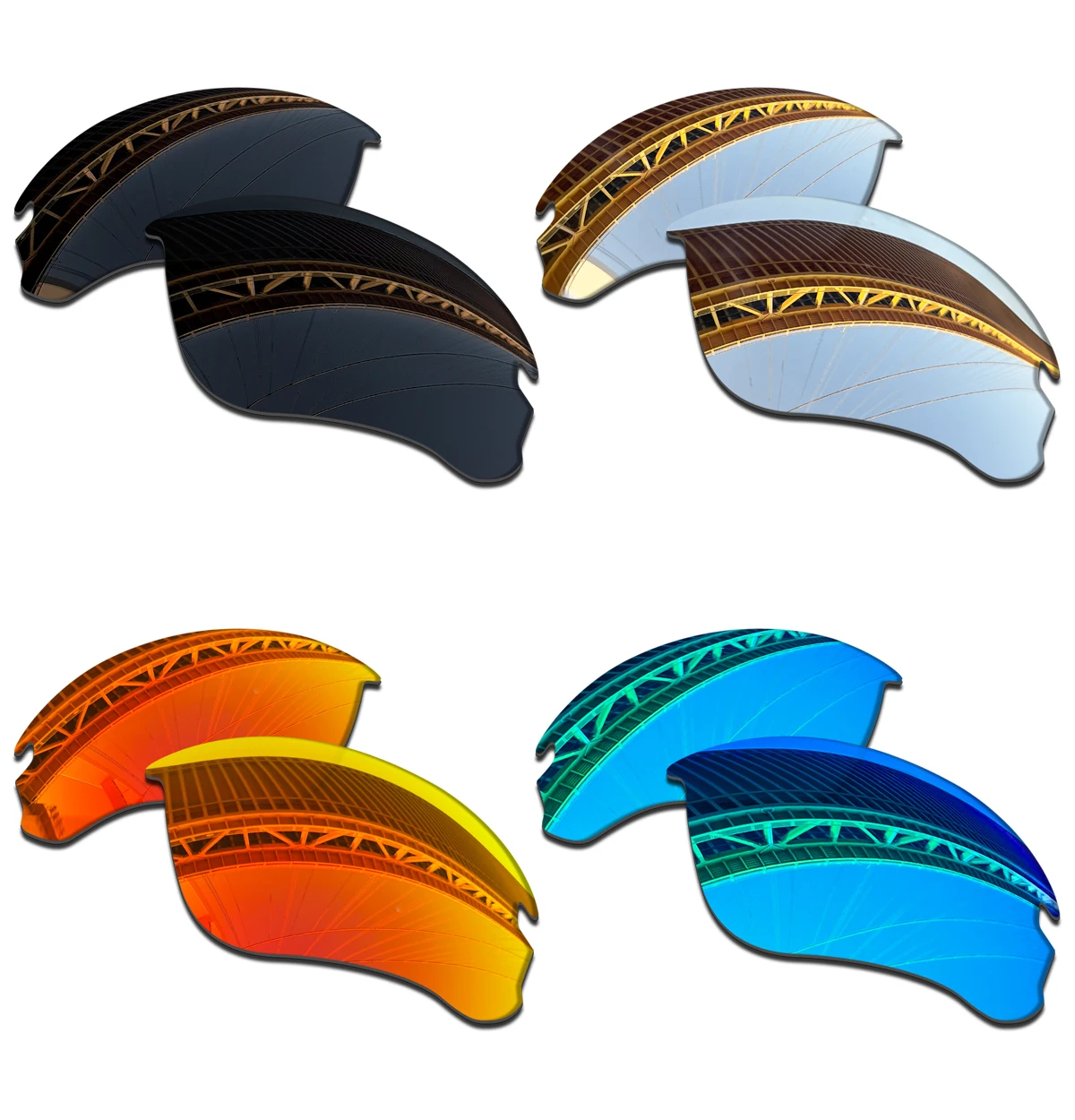 

1.5MM POLARIZED Replacement lenses for Oakley Flak Draft Asian Fit OO9373 70mm, Anti-Scratch & Impact Resistant