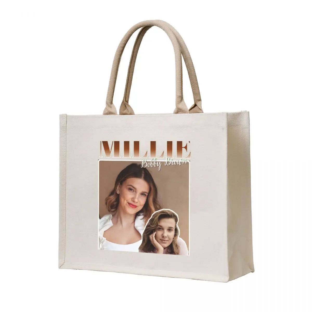 

Millie Bobby Brown Tote Bag reusable shopping bag tote bag men tote bags cloth bags