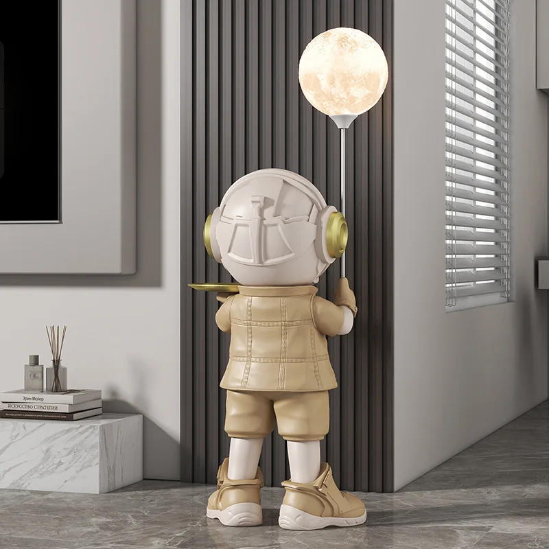 Astronaut Figurines Groot Floor Lamp Sculptures Living Room Sofa Beside Decoration Ornaments Interior Funny Aesthetic Ornaments