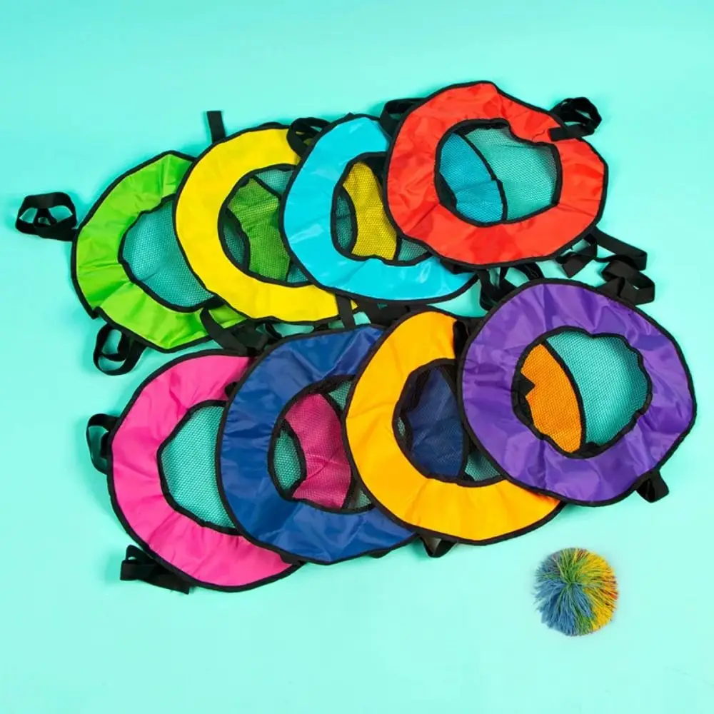 

Creative Throw and Catch Toy Two-Player Bounce Ball Sensory Play Toys Portable with Elastic Ball Parent-child Toy