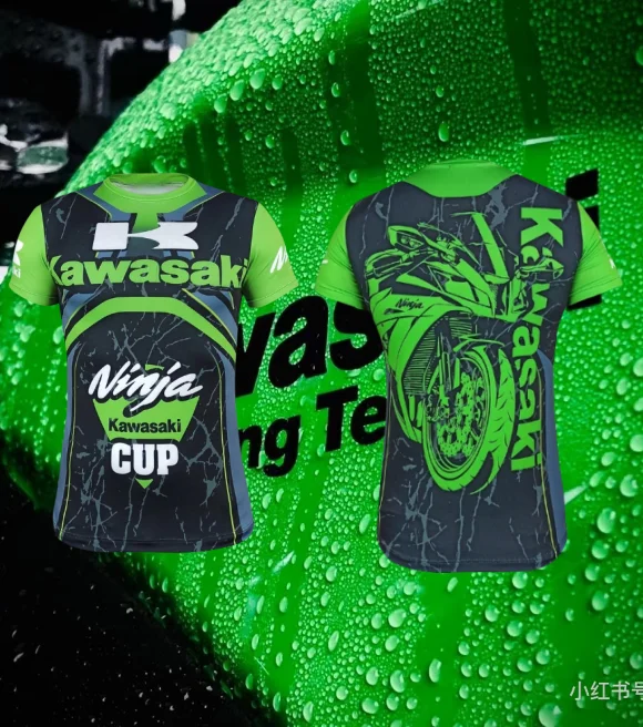

Kawasaki Motorcycle T Shirt 2025 Men Women New Kawasaki Logo Graphic 3D Print Outdoor Quick-drying Clothes Men Sports T-shirts