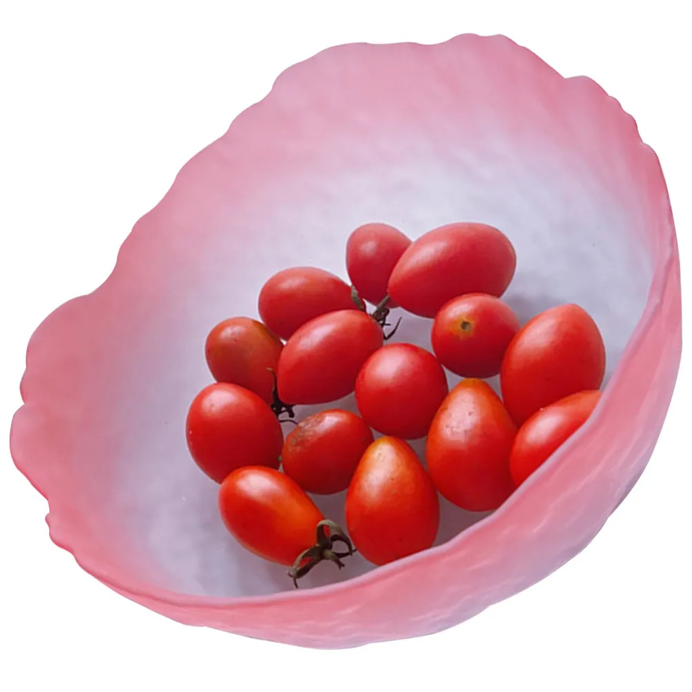 Glass Fruit Bowl Large Decorative Beaded Style Fruit Serving Bowl Multi-Use Salad Dessert Bowls for Home Restaurant Snack
