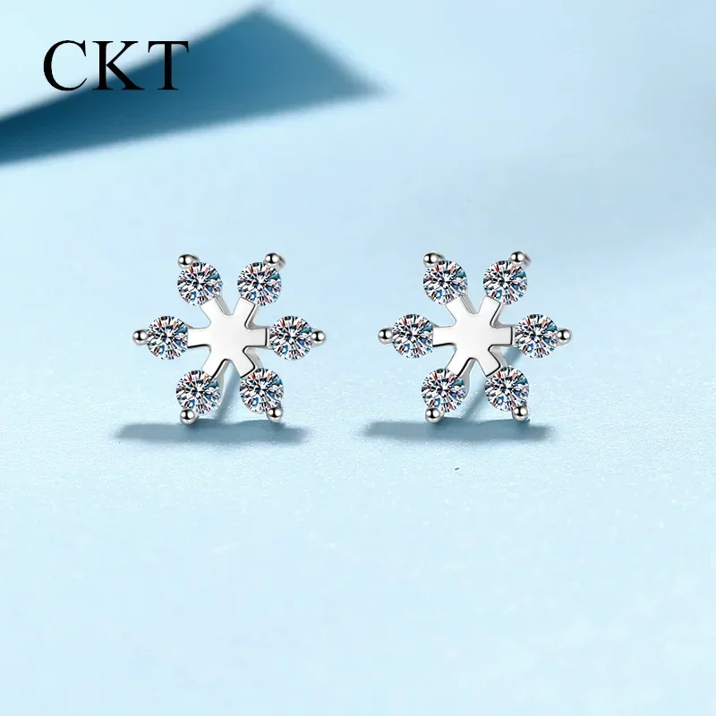 

18K White Gold Platinum Pt950 0.36ct Moissanite Stud Earrings Jewelry Ice Earrings Fashion for Girlfriend Gift Wedding Diamond