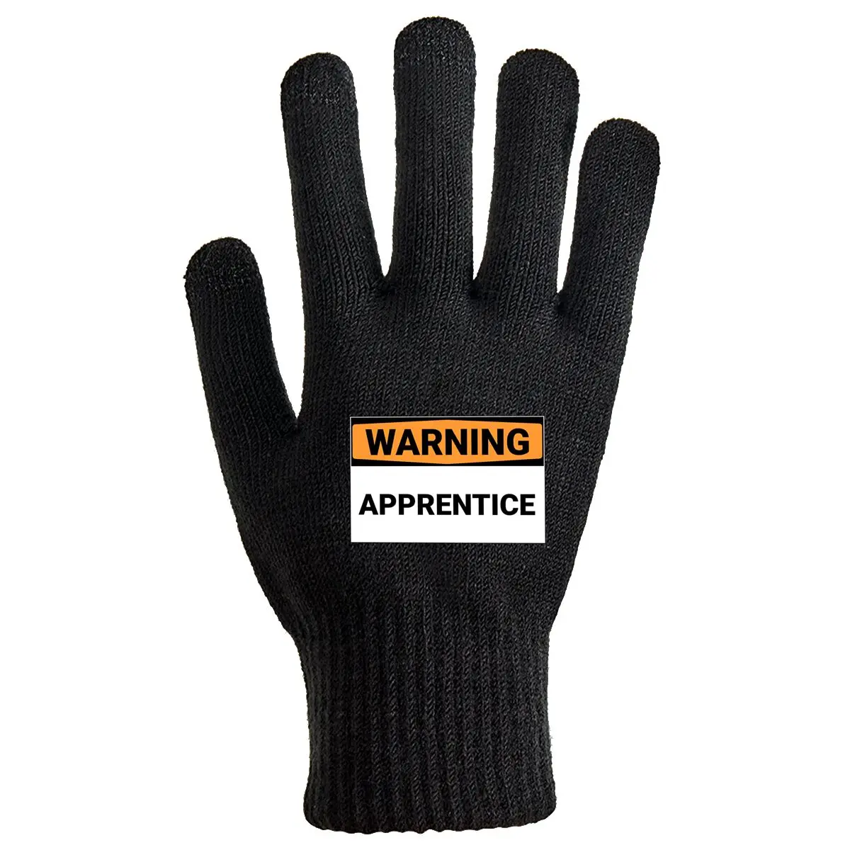 Warning Apprentice Sign Outdoor Cycling Gloves Warm Anti-Slip for Winter Rides