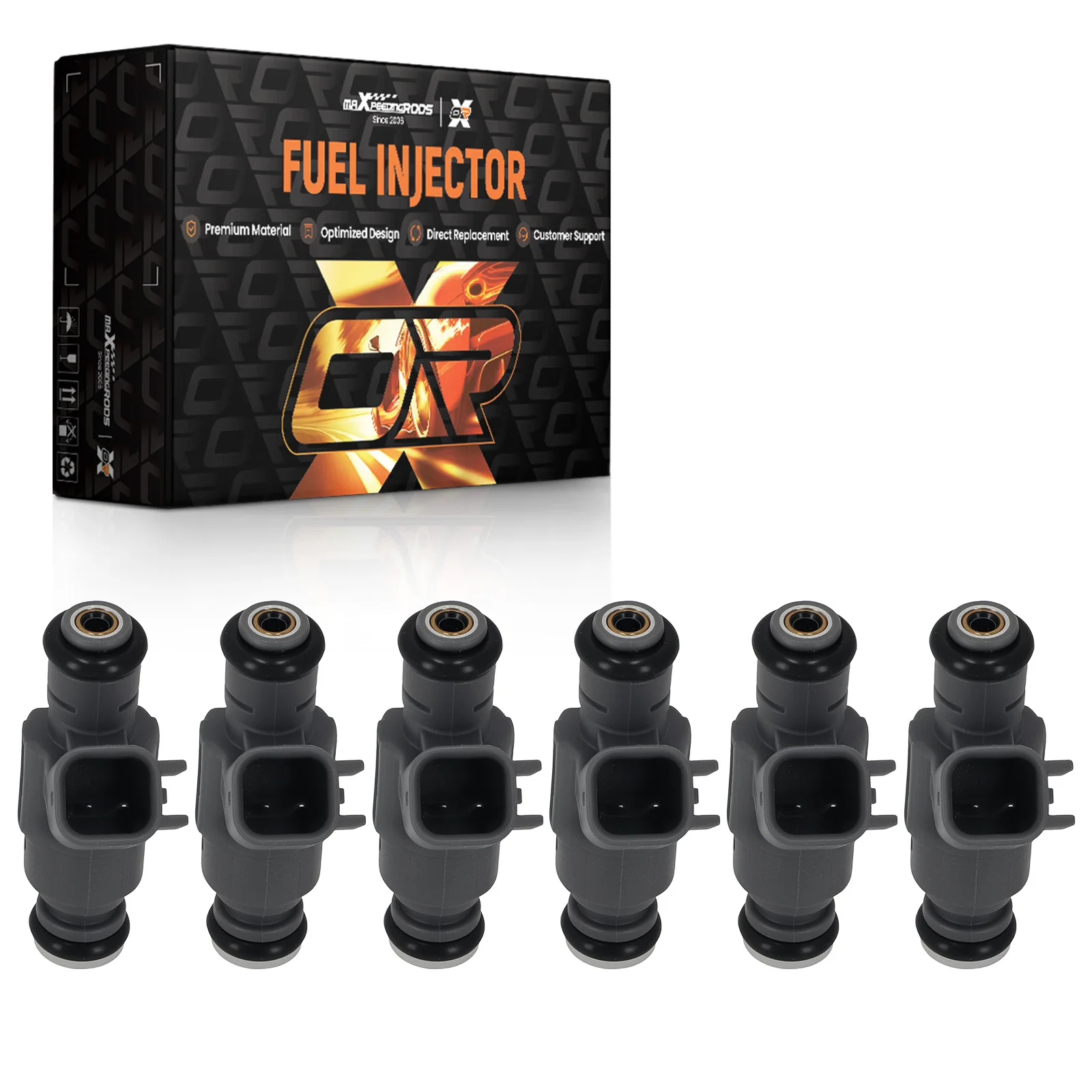 

6 Fuel Injector Assembly for Cadillac SRX 3.6L 2004-2007 832-12116 4 Hole 0280156131 New