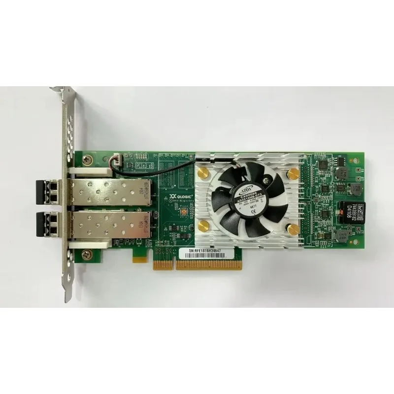 QLE-2662 محول بطاقة شبكة الألياف الضوئية بمنفذ SC أحادي الوضع مع واي فاي لاسلكي وواجهة إيثرنت PCI سلكية لاستخدام الخادم