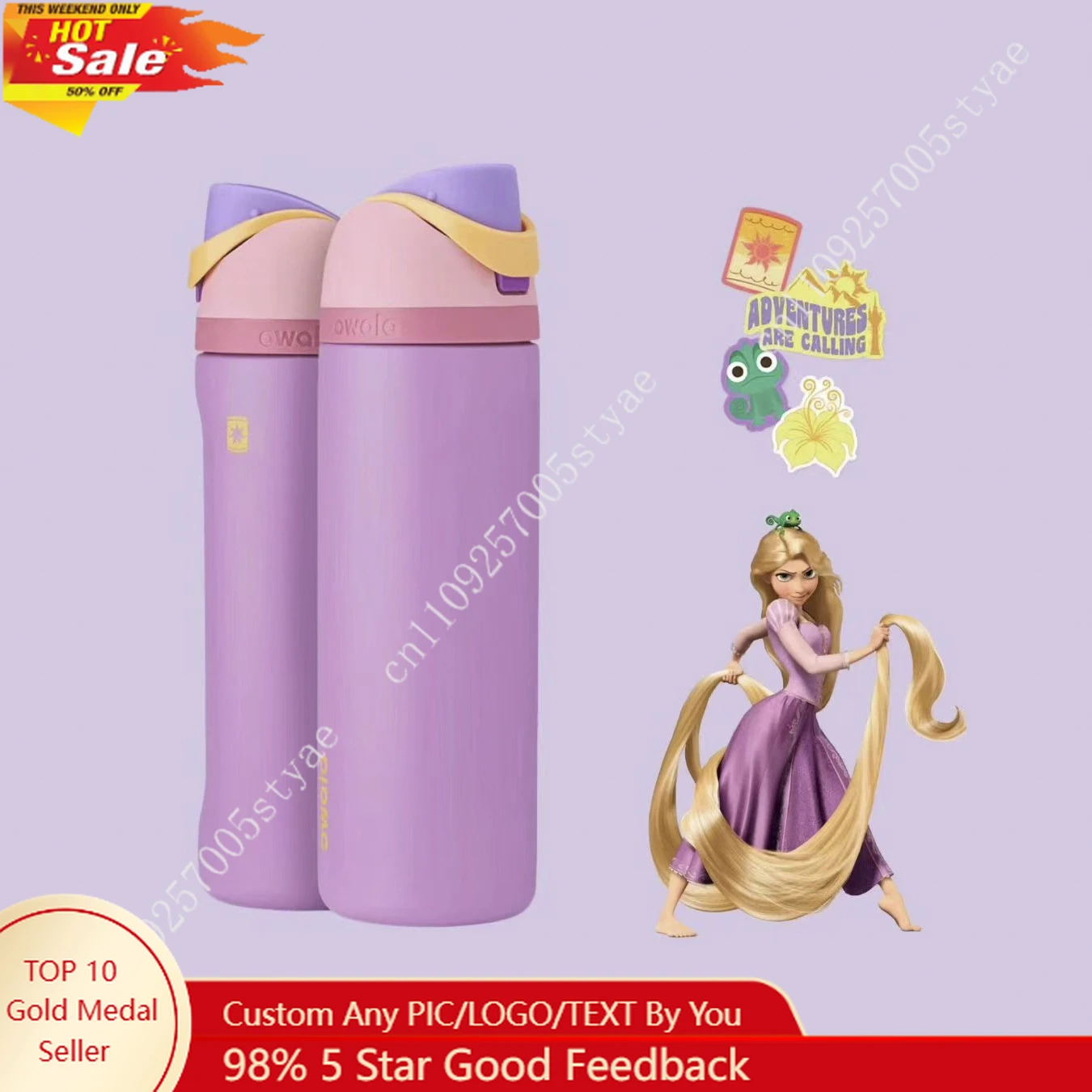 

Disney Princess Insulated Cup Stainless Steel Water Bottle with Straw for Sports and Travel Sports Water Bot