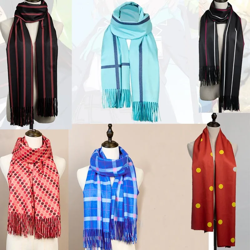 Аниме Isara Mao Aihara Nase Hiroomi Yoriko Sou Shiroko Шарфы детские Косплей Конюшина Курияма Мирай Джокер Зимний теплый мягкий шарф Аниме Isara Mao Aihara Nase Hiroomi Yoriko Sou Shiroko Шарфы детские Косплей Конюшина Курияма Мирай Джокер Зимний теплый мягкий шарф