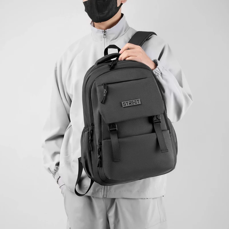 Zaino per Computer da lavoro da uomo zaino da campeggio da viaggio impermeabile in Nylon borsa a tracolla multifunzione per Laptop di grande capacità