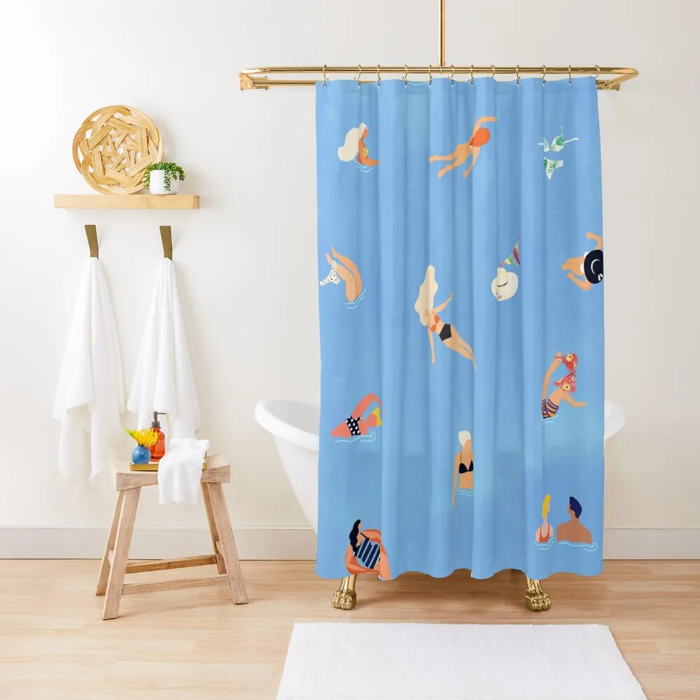 Summer Weekend #painting #illustration Shower Curtain Bathroom Decor Funny Shower Anime Shower Curtain