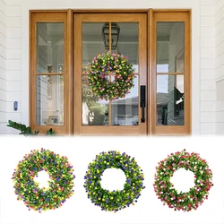 Handmade Colorful Eucalyptus Wreaths Artificial Plastic Wreaths Wedding Parties Doors Windows Pendants Home Decorations