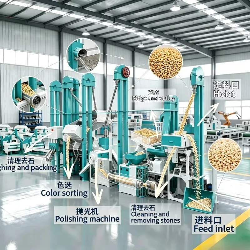 800 kg/h Rice milling machine Automatic shelling machine Copper motor | Agricultural high-efficiency electric milling machine